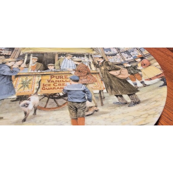 Davenport Pottery 1991, Ltd Ed "The Ice Cream Seller" Cries of London Plate VTG - Picture 15 of 16